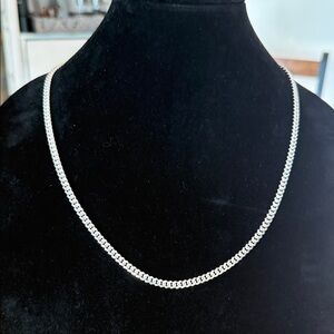 925 Sterling Silver Curb Chain Necklace - Classic 24”
